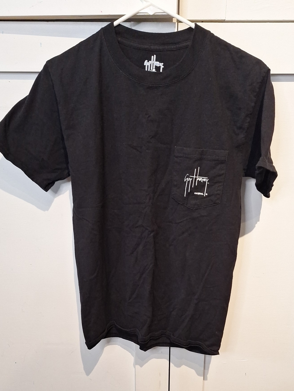 Guy Harvey Black Short-Sleeve Pocket Tee